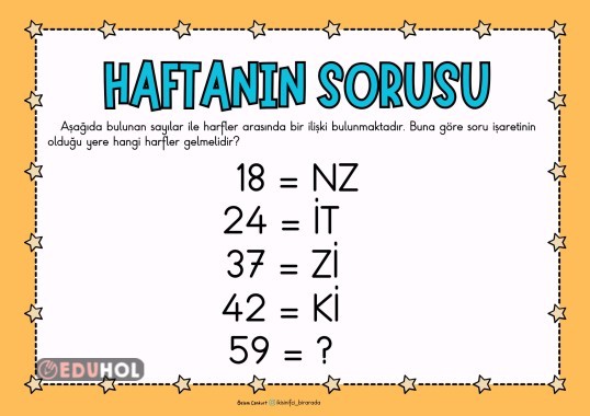 HAFTANIN SORUSU 15 EKİM 2025