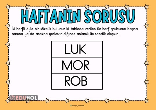 HAFTANIN SORUSU 7 EKİM 2025