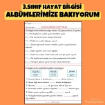 3.SINIF HAYAT BİLGİSİ ALBÜMLERİMİZE BAKIYORUM