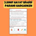 3.SINIF HAYAT BİLGİSİ  PARAMI HARCARKEN DEĞERLENDİRME