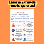 3.SINIF HAYAT BİLGİSİ  TRAFİK İŞARETLERİ DEFTER NOTLARI