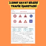 3.SINIF HAYAT BİLGİSİ TRAFİK İŞARETLERİ ETKİNLİKLERİ