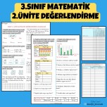 3.SINIF MATEMATİK 2.ÜNİTE DEĞERLENDİRME