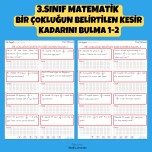 3.SINIF MATEMATİK  BİR ÇOKLUĞUN BELİRTİLEN KESİR KADARINI BULMA 1-2