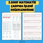 3.SINIF MATEMATİK ÇARPMA İŞLEMİ DEĞERLENDİRME ÇALIŞMASI