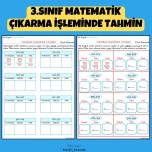 3.SINIF MATEMATİK ÇIKARMA İŞLEMİNDE TAHMİN ETKİNLİKLERİ