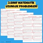 3.SINIF MATEMATİK UZUNLUK PROBLEMLERİ