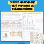 3.SINIF MATEMATİK VERİ TOPLAMA VE DEĞERLENDİRME DEFTER NOTU