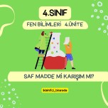 4.Sınıf Fen Bilimleri Saf Madde mi Karışım mı Testi