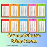 ÇARPIM TABLOSU KİTAP AYRACI