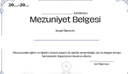 MEZUNİYET BELGESİ