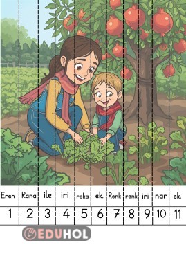 R sesi yapboz etkinliği