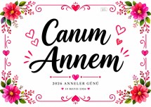 Canım Annem Yazısı ( Fotoğraf Çektirmek İçin)
