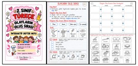 Olayların Oluş Sırası Defter Notu- Etkinlik sayfaları | 2. Sınıf -Türkçe