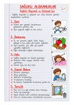 Sağlıklı Alışkanlıklar Defter Notu- Etkinlik Sayfaları | 2. Sınıf Hayat Bilgisi ( 6. Hafta)