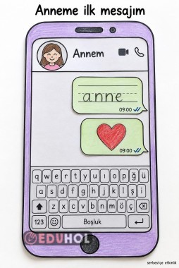 Anneme İlk Mesajım Etkinliği