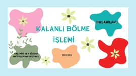 3. Sınıf Kalanlı Bölme İşlemi