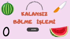 3. Sınıf Kalansız Bölme İşlemi