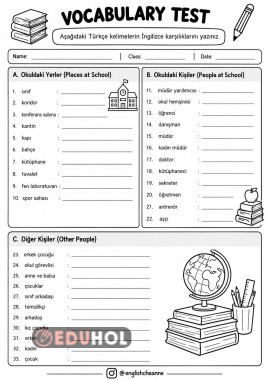 5 ÇYDEM Vocabulary test 1