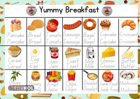 Yummy Breakfast Tracing