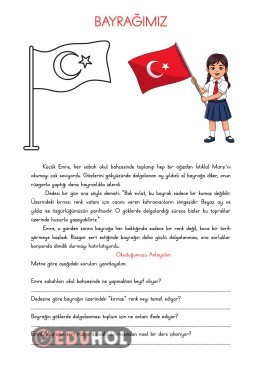 BAYRAĞIMIZ OKUMA ANLAMA METNİ