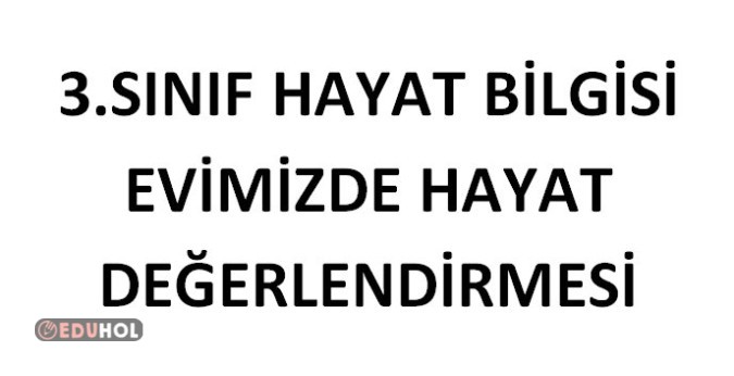 3.SINIF EVİMİZDE HAYAT TEMA DEĞERLENDİRMESİ