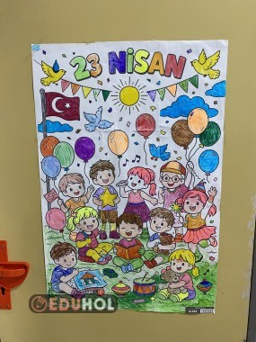 12 sayfalık poster boyama