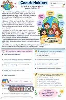 Çocuk hakları  okuma metni