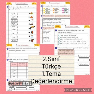 2.Sınıf Türkçe Ders kitabı Uyumlu Değerlendirme