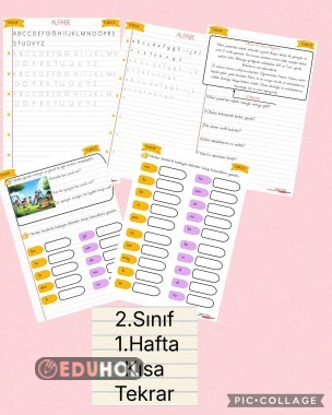2.Sınıf Türkçe Haftaya Giriş Tekrar