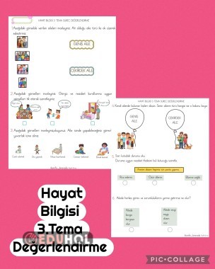 Hayat Bilgisi 3.Tema Değerlendirme