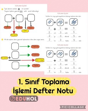 MATEMATİK TOPLAMA DEFTER NOTU