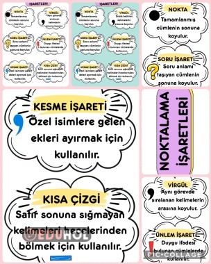 Noktalama İşareti Duvar ve Defter Afis