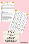 2.Sınıf Türkçe 3.Metin  Çalışmaları