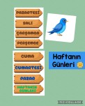 HAFTANIN GÜNLERİ DUVARA ASMALIK