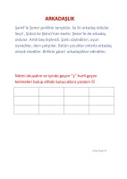 Ş sesi ile okuma ve kelime bulma :)