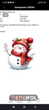 9 sayfa genişliğinde kardan adam