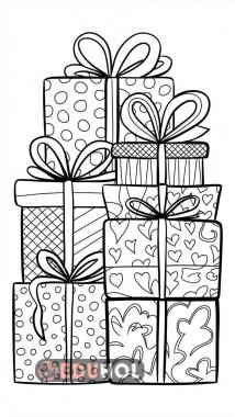 Hediye paketi boyama