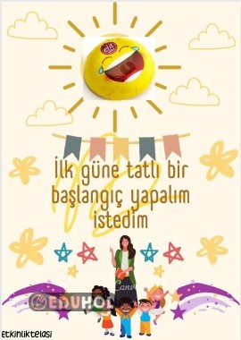 İlk gün çikolata yapıştırmak için görsel