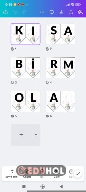 Kısa bir mola pano yazisi