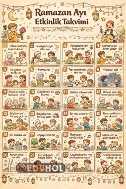 Ramazan ayı etkinlik takvimi