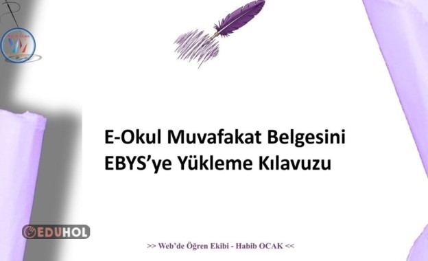 E-Okul Muvafakat Belgesini EBYS’ye Yükleme Kılavuzu