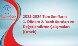 [01] 2023-2024 5. Sınıf Türkçe 1. Dönem 2. Yazılı Soruları