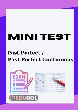 Past Perfect Continuous (Прошедшее совершенное продолженное) - Тест онлайн