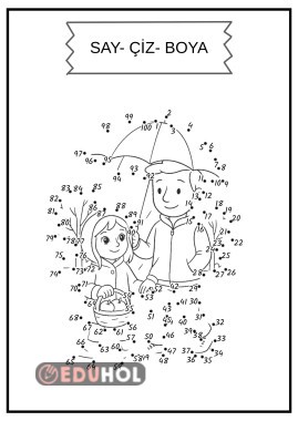 100' E KADAR 1'ER RİTMİK SAYMA  ÇİZ-BOYA