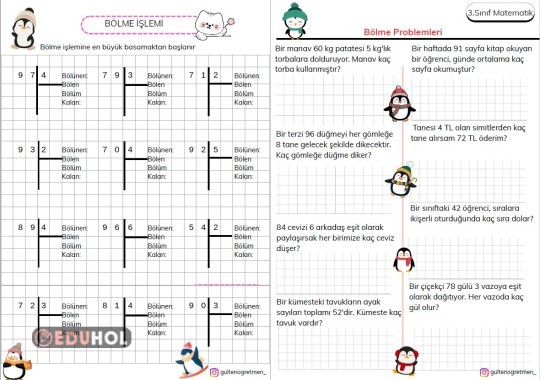 BÖLME İŞLEM VE PROBLEMLERİ