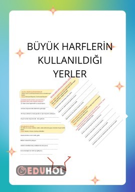 BÜYÜK HARFLERİN KULLANILDIĞI YERLER 2
