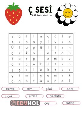 Ç SESİ BULMACA ETKİNLİĞİ