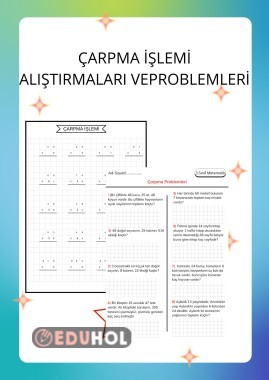 ÇARPMA İŞLEMİ ALIŞTIRMALARI VE PROBLEMLERİ