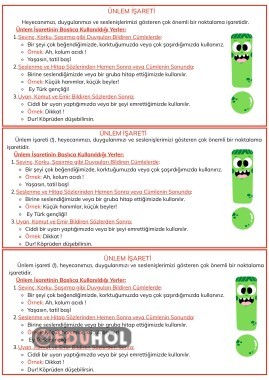 DEFTERE YAPIŞTIRMAK İÇİN ÜNLEM İŞARETİ AÇIKLAMA